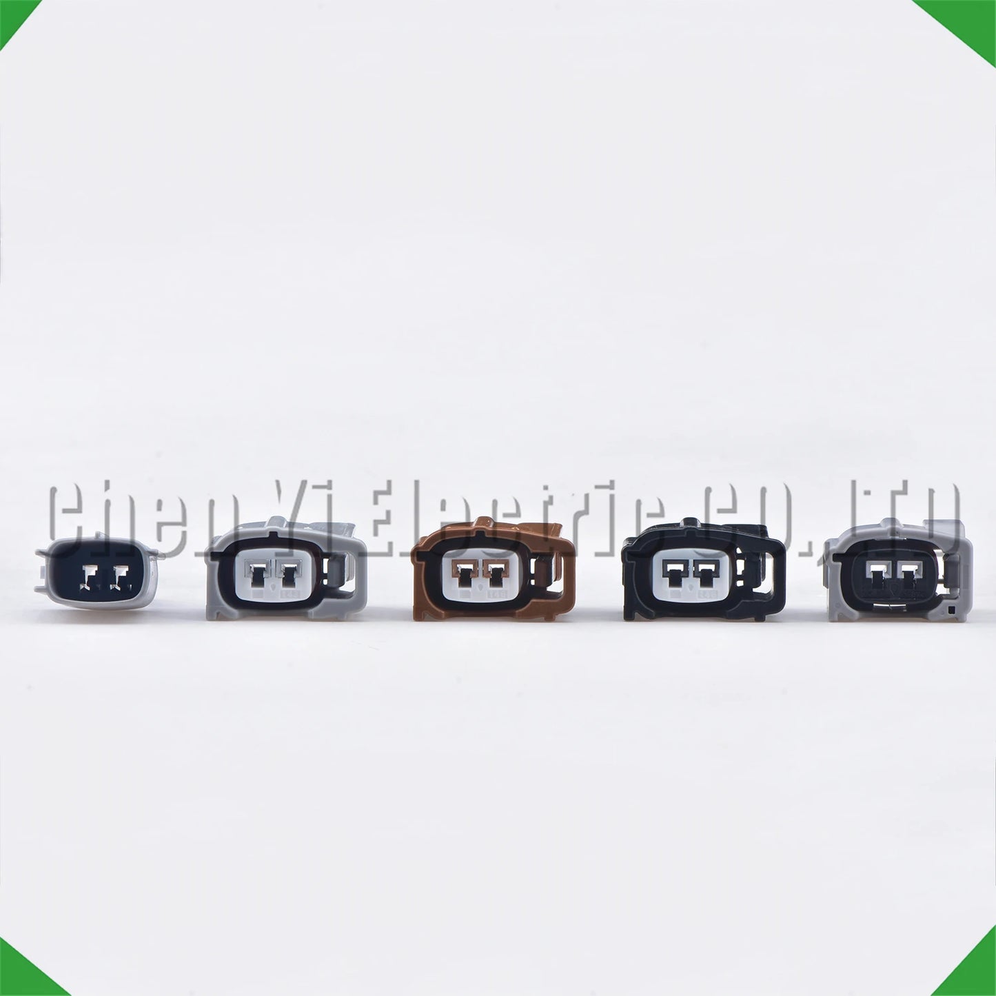 2 pin automotive fuel injector connector with wire