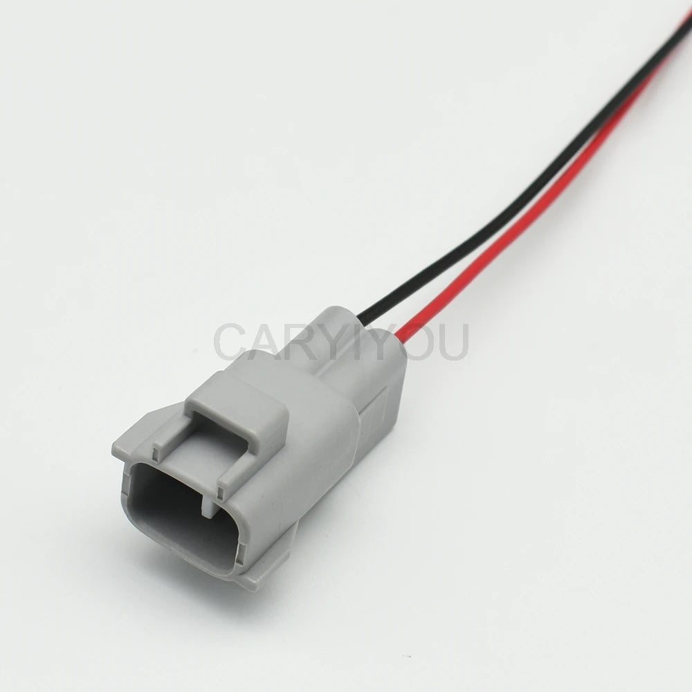 Male and female 2 pin waterproof automotive connector for turn signal applications