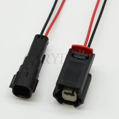 Waterproof design of 2 pin automotive connector socket for front bumper radar sensor for long-term durability