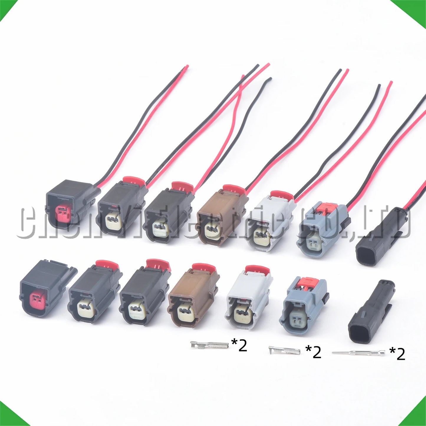 2 Pin front bumper radar probe, knock sensor, temperature sensor plug 31402-2110 31403-2110 54390242 13610095 E-5932 15472554