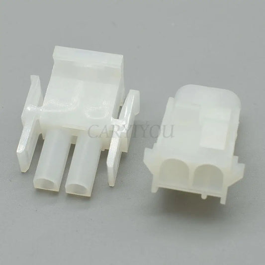 2-pin automotive female male wire harness connector 6.3mm pitch showing full connector design