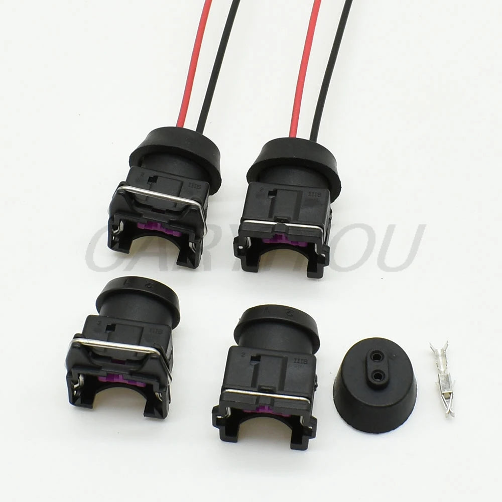 Durable plastic housing of DJ7023A/B 3.5mm series 2 pin automotive connector plug for long-lasting car wiring performance