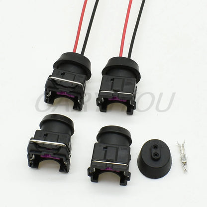 Durable plastic housing of DJ7023A/B 3.5mm series 2 pin automotive connector plug for long-lasting car wiring performance