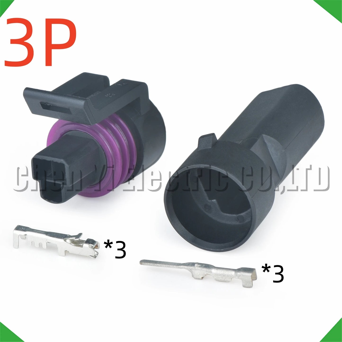 3 pin automotive sensor wire harness connector plug