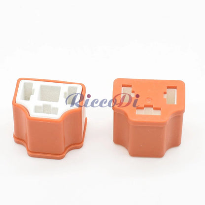 Close-up of 3 Pin 7.8 Series H4 car light bulb plug ceramic socket terminals high temperature resistant AC assembly