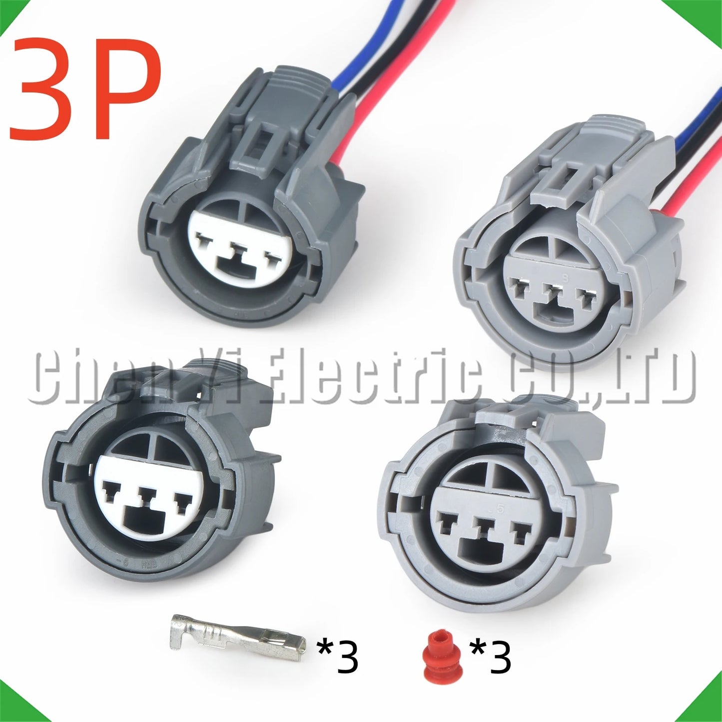3 pin automotive connector for throttle steering torque sensor wire harness