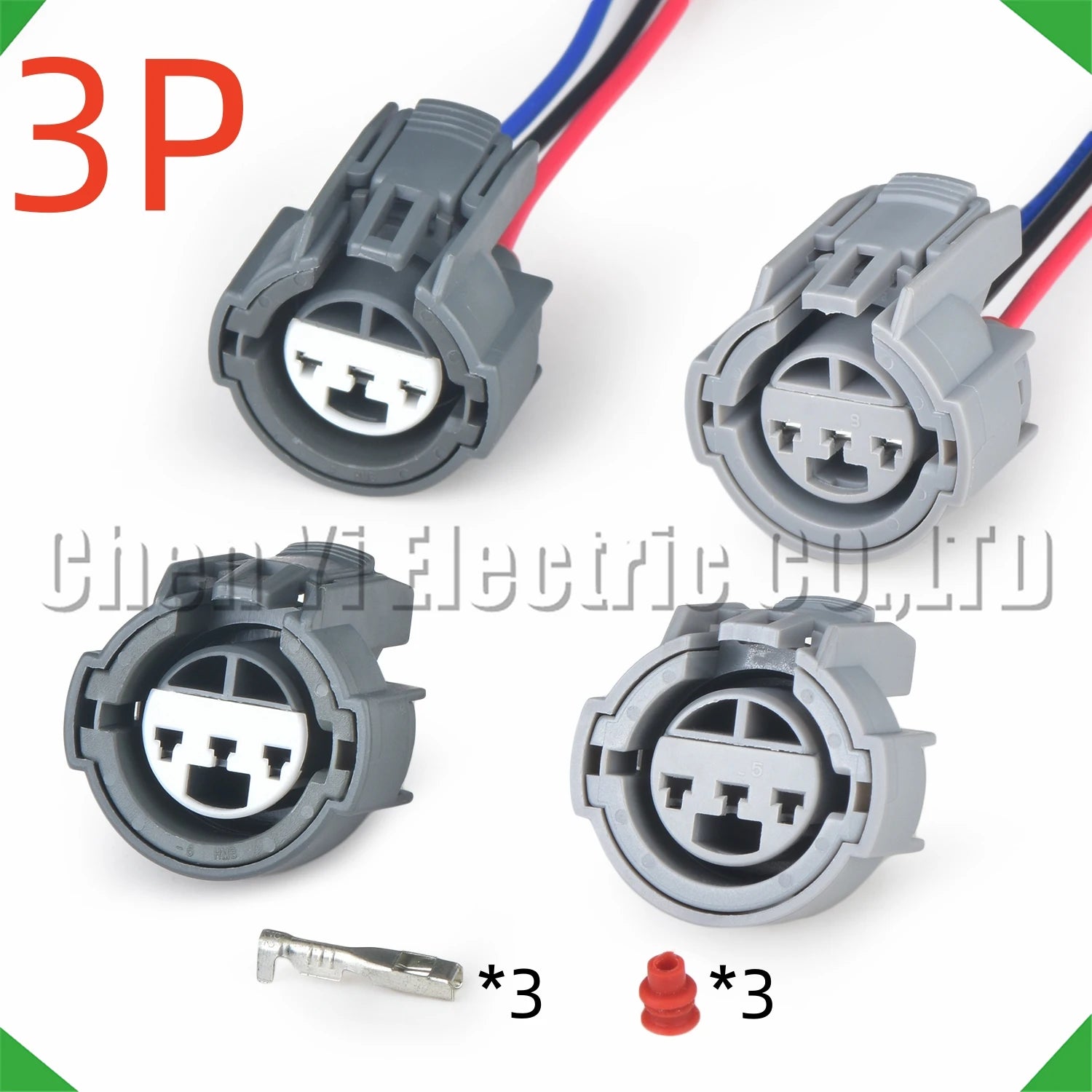 3 pin automotive connector for throttle steering torque sensor wire harness