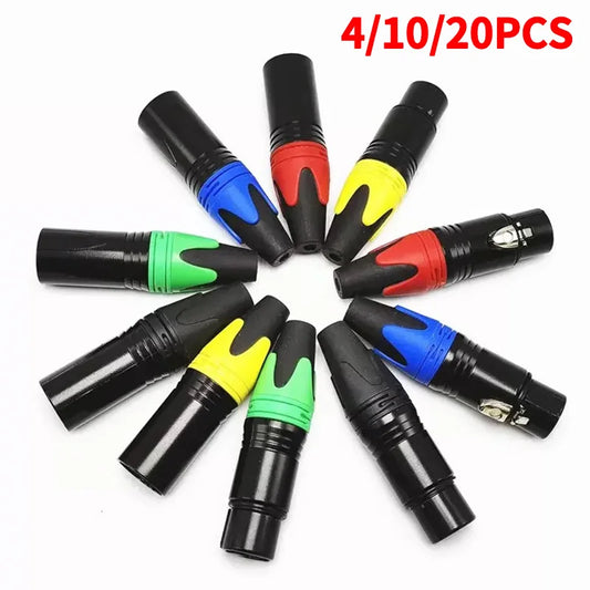 3 pin xlr male to female adapter connector mic audio plug converter for microphone mixer amplifier sound equipment