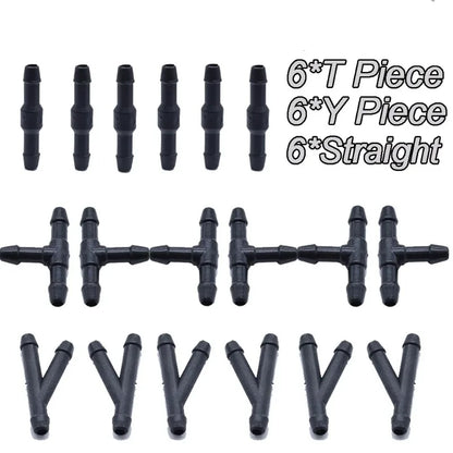 3 way windscreen washer hose connector set