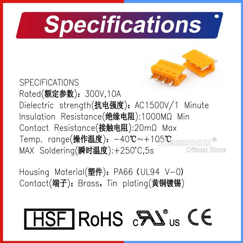 3.96mm Orange Phoenix Connector Terminal #1