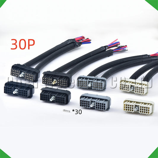 30 pin auto ECU ECM connector socket for oil drilling machinery wire harness