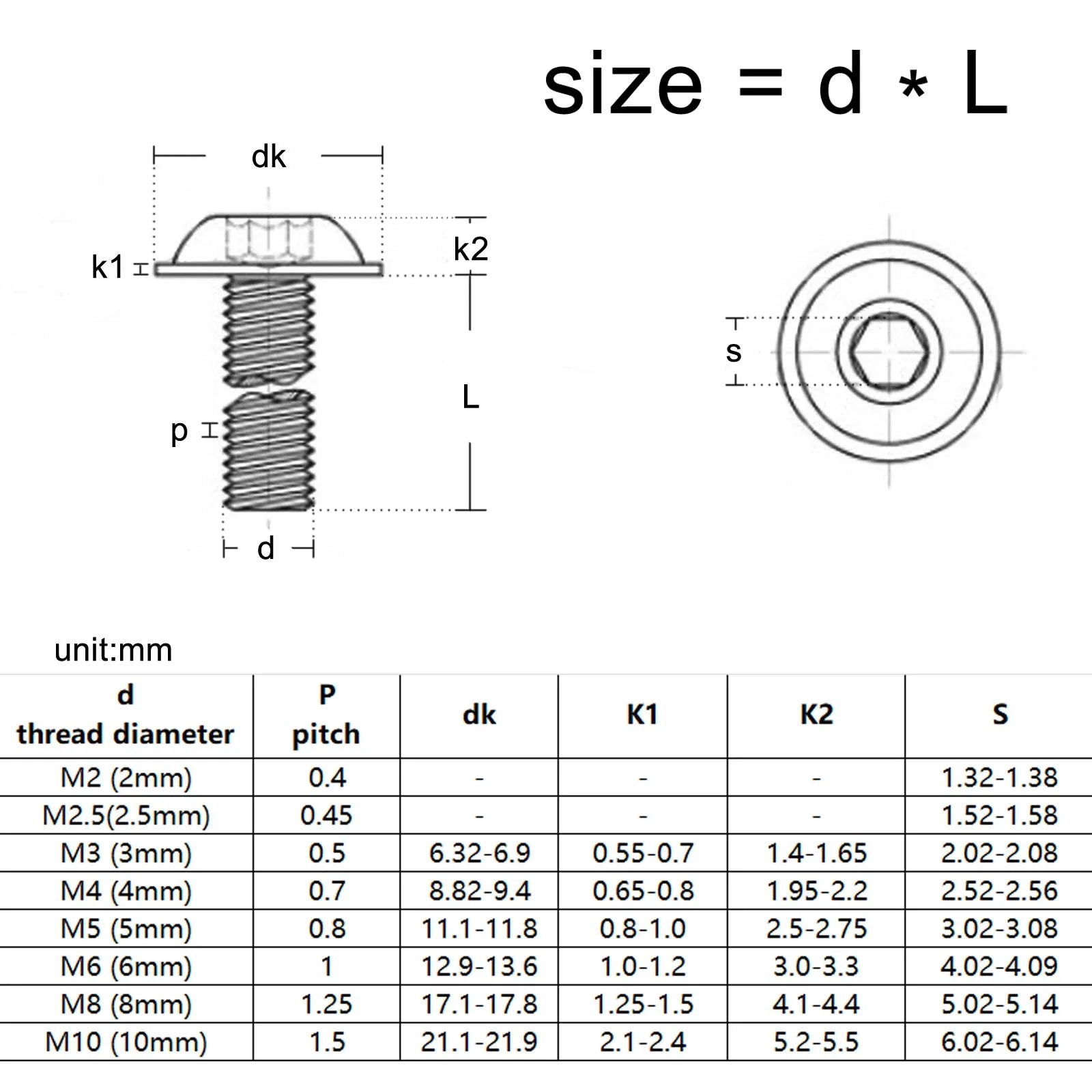 304-stainless-steel-button-head-screw-with-washer-m8