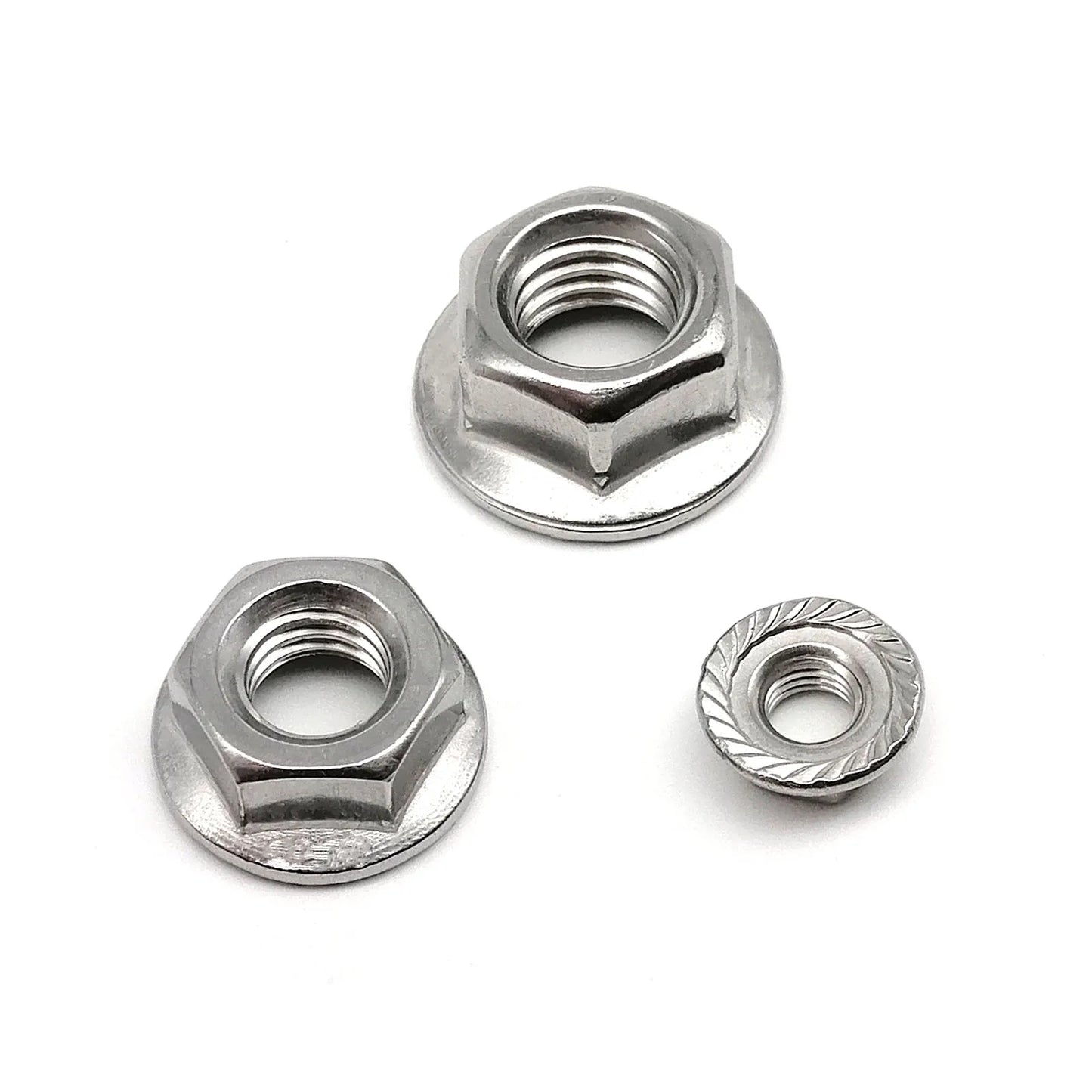 304_A2_Stainless_Steel_Hex_Flange_Serrated_Nut_M12