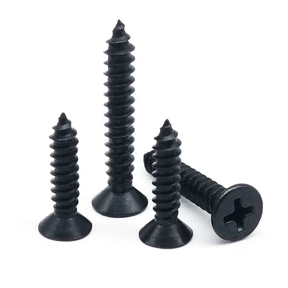 304_A2_stainless_steel_cross_Phillips_flat_countersunk_head_self-tapping_wood_screw_M1.7_M6