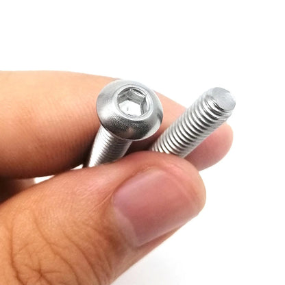 304_Stainless_Steel_ISO7380_Hex_Socket_Button_Head_Screws_for_Electronics_and_Machinery