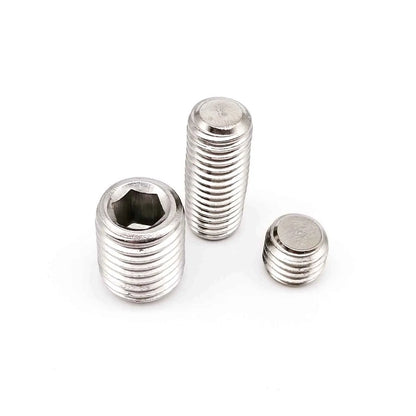 304_stainless_steel_Allen_hex_socket_flat_point_grub_bolt_DIN913_standard