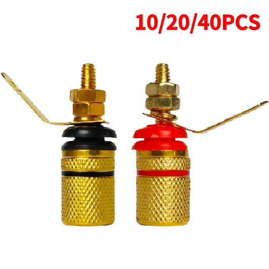 307 type gold plated binding posts 4mm banana sockets for speaker amplifier panel mount high current terminals
