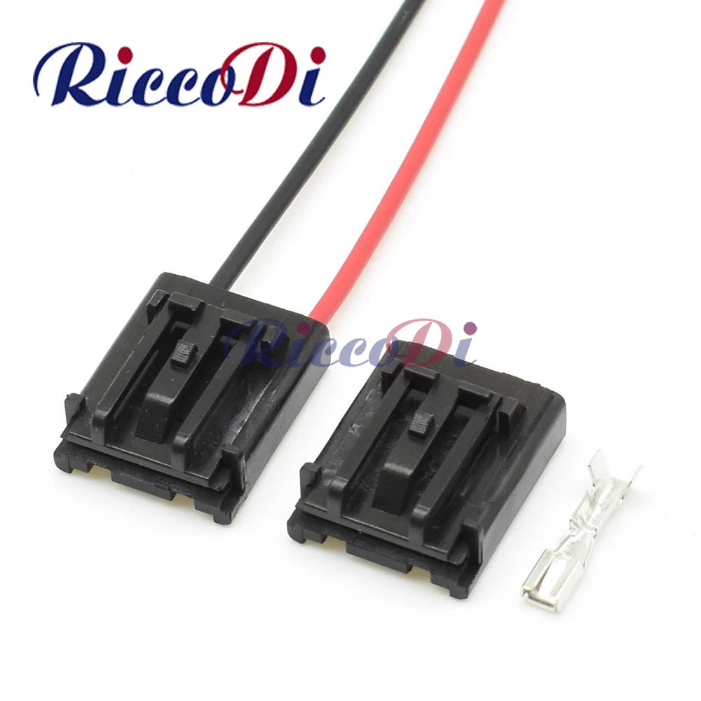 Overview of 346027-1 2-pin wire connector plug for Acura MDX, RDX, RL, TL fog lights