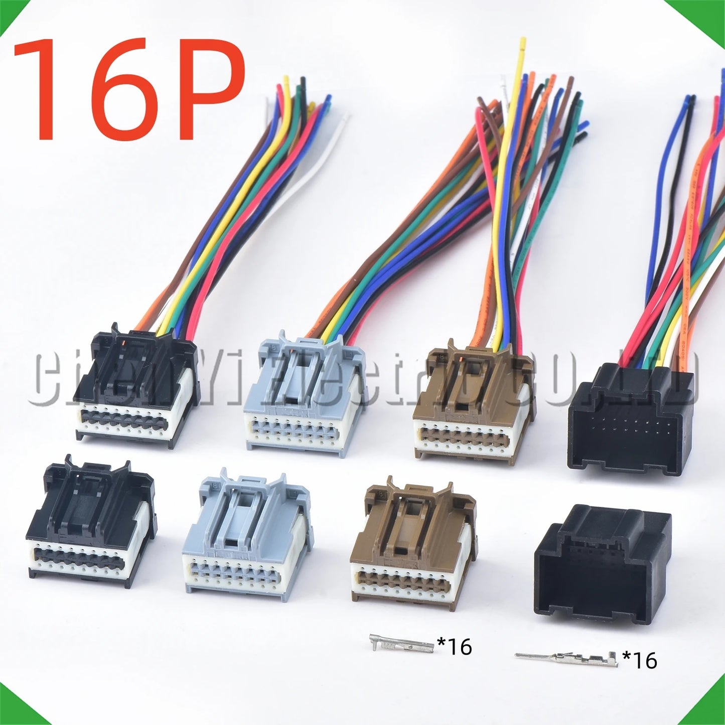 16 pin instrument panel PCB connector 34729-0160