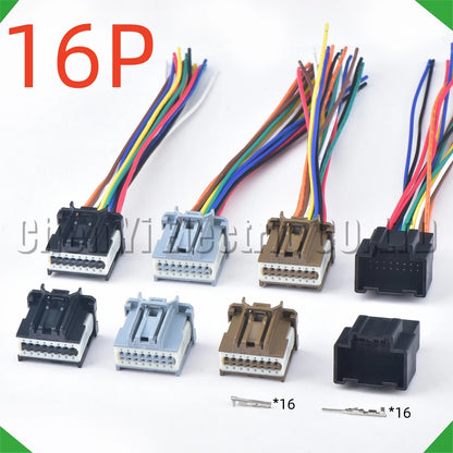 16 pin instrument panel PCB connector 34729-0160