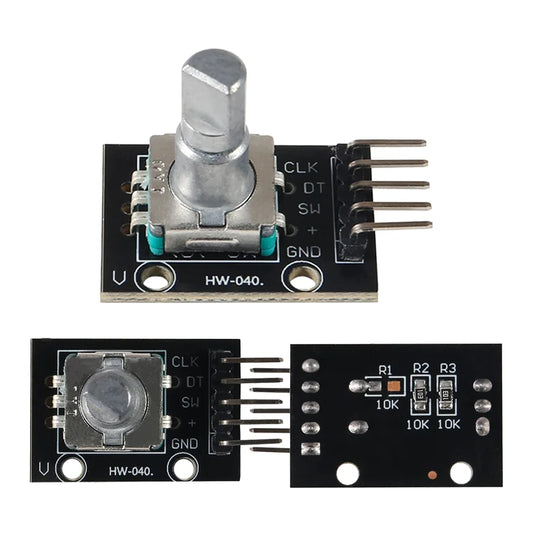 360-degree rotary encoder module with push button for Arduino sensor switch and DIY electronics projects