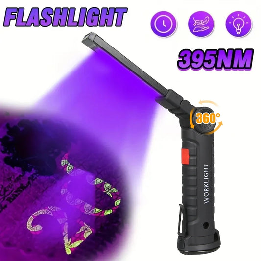 395NM mini UV LED blacklight rechargeable flashlight