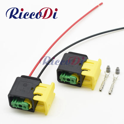 3 Pin 1.5 Series AC Assembly High Temperature Resistance Connector 3-1418448-1 Green New Energy Wire Cable Socket