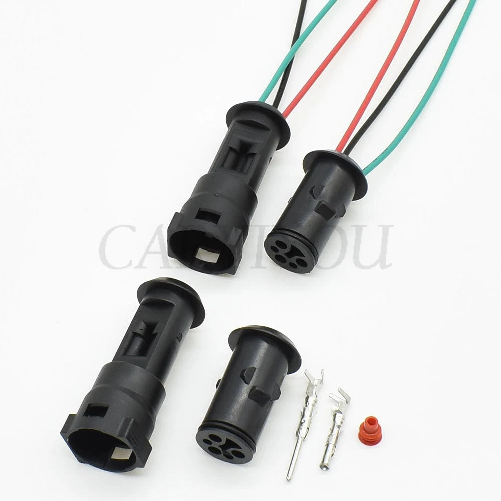 Locking mechanism of 3-Pin 1.5mm TE Tyco auto waterproof connector ensures stable connection