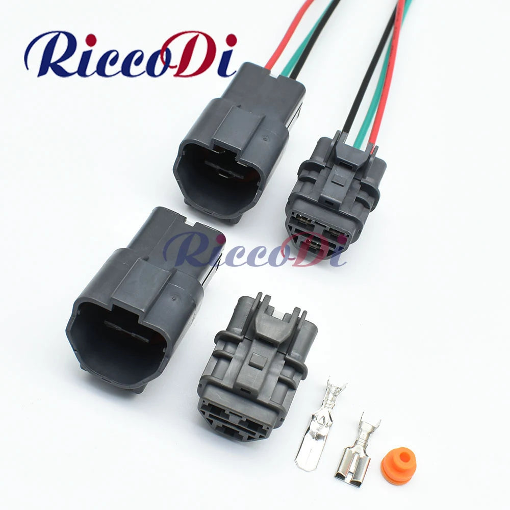 3 Pin 6.3mm waterproof automotive connector plug male & female 7123-6234-40 7222-6234-40