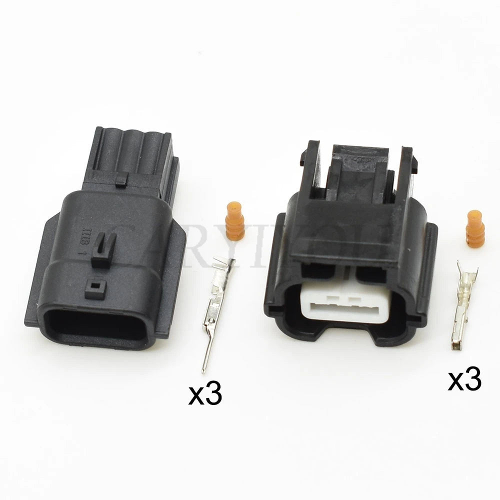 3-Pin sealed ABS sensor waterproof wire connector 7283-8852-30 7282-8852-30 installed in car wiring harness for secure connection