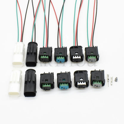 3-Pin AutoRadar sensor accelerator pedal connector plug showing male and female connections with terminals