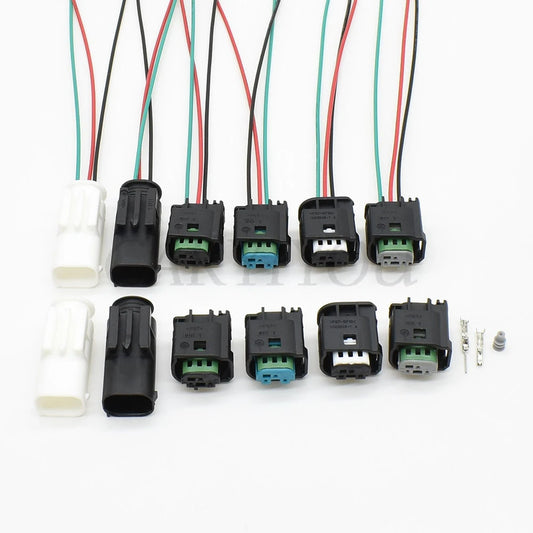 3-Pin AutoRadar sensor accelerator pedal connector plug showing male and female connections with terminals