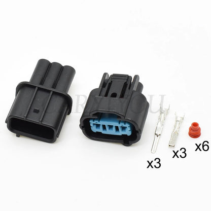 3-Pin automotive connector installed in vehicle showing proper connection for K-Series VSS sensor