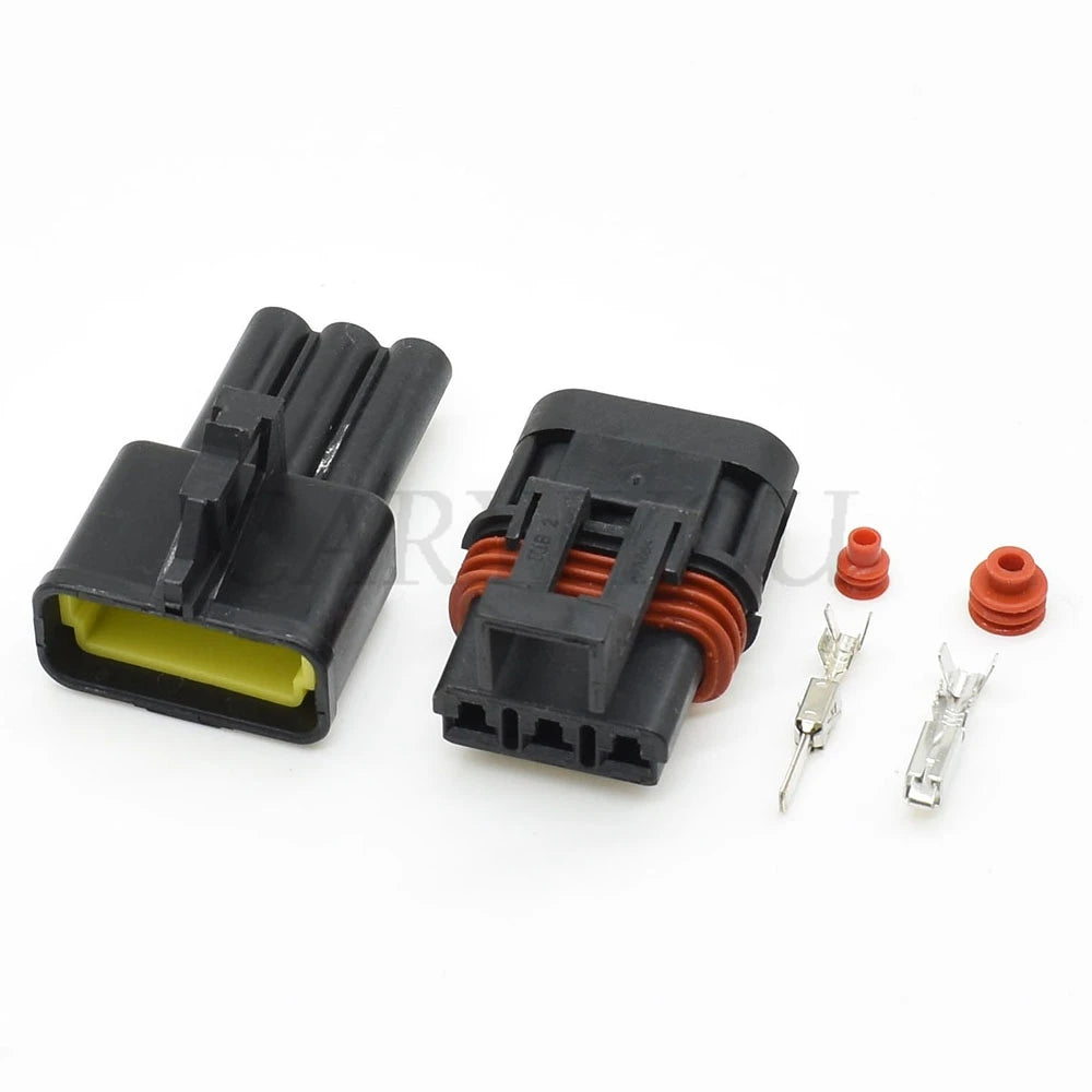 3-Pin wiring harness connector with attached wires showing proper electrical setup