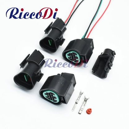 3-pin automotive headlight connector socket PB625-03027 PB621-03020 full view