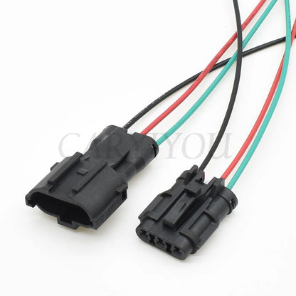 Durable housing of black 3-pin waterproof automotive wire connector adapter MG640329-5 MG610327-5