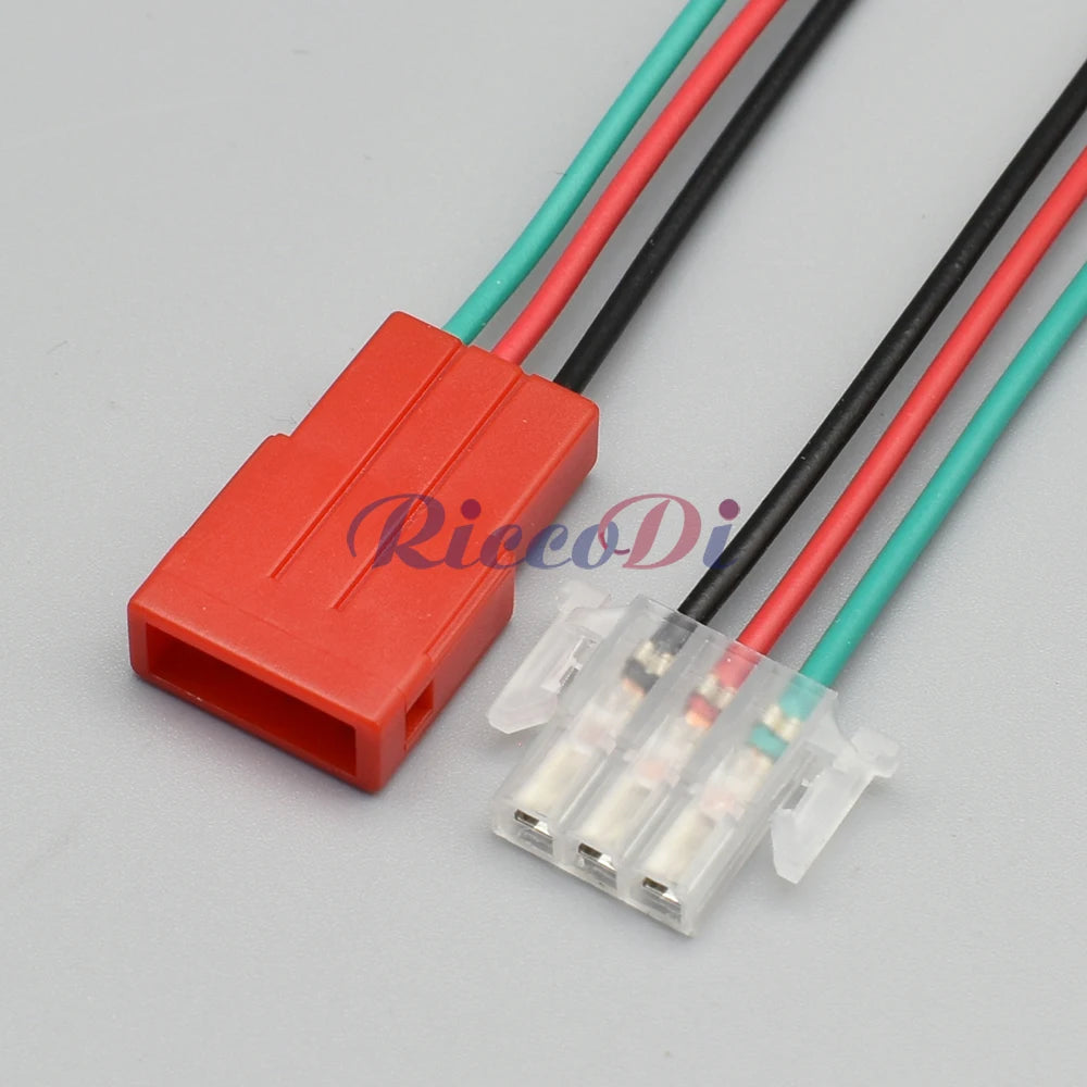 3-Pin automotive connector DJ7031-2-11/21 installed in VW car wiring harness showing secure connection