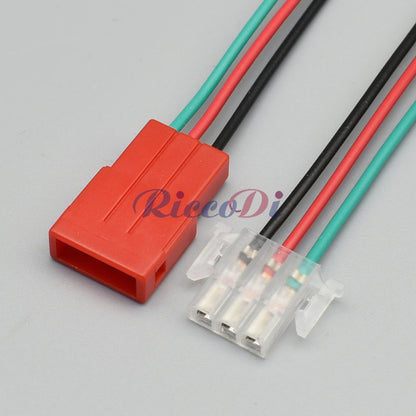 3-Pin automotive connector DJ7031-2-11/21 installed in VW car wiring harness showing secure connection