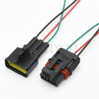Detailed view of sealing structure and 280 series socket plug for secure automotive wiring connection