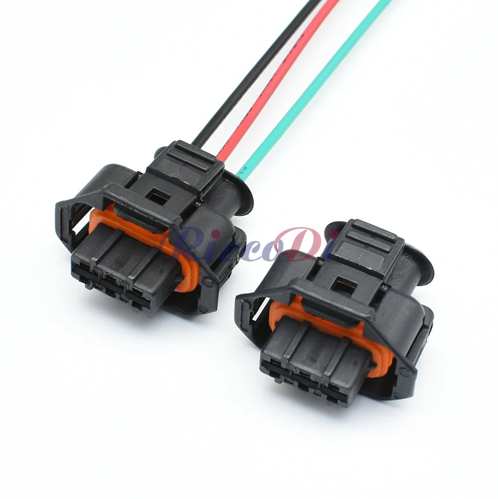 Detailed view of pressure crankshaft position sensor port on 3-Pin diesel injection connector