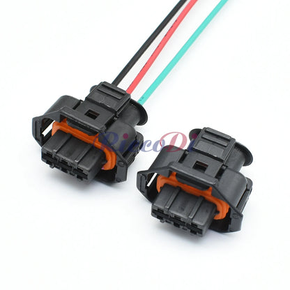 Detailed view of pressure crankshaft position sensor port on 3-Pin diesel injection connector