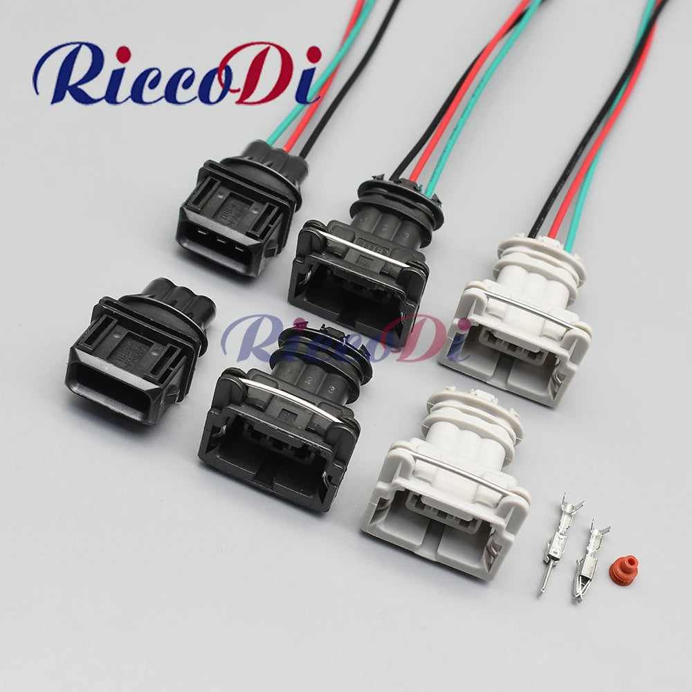 3-pin EFI waterproof fuel injector connector 282191-1 282729-1 full view for car power timer and sensor wiring