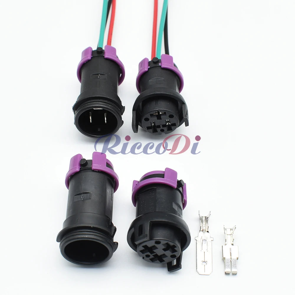 Detailed view of waterproof design for 3-Pin circular TE fog lamp connector