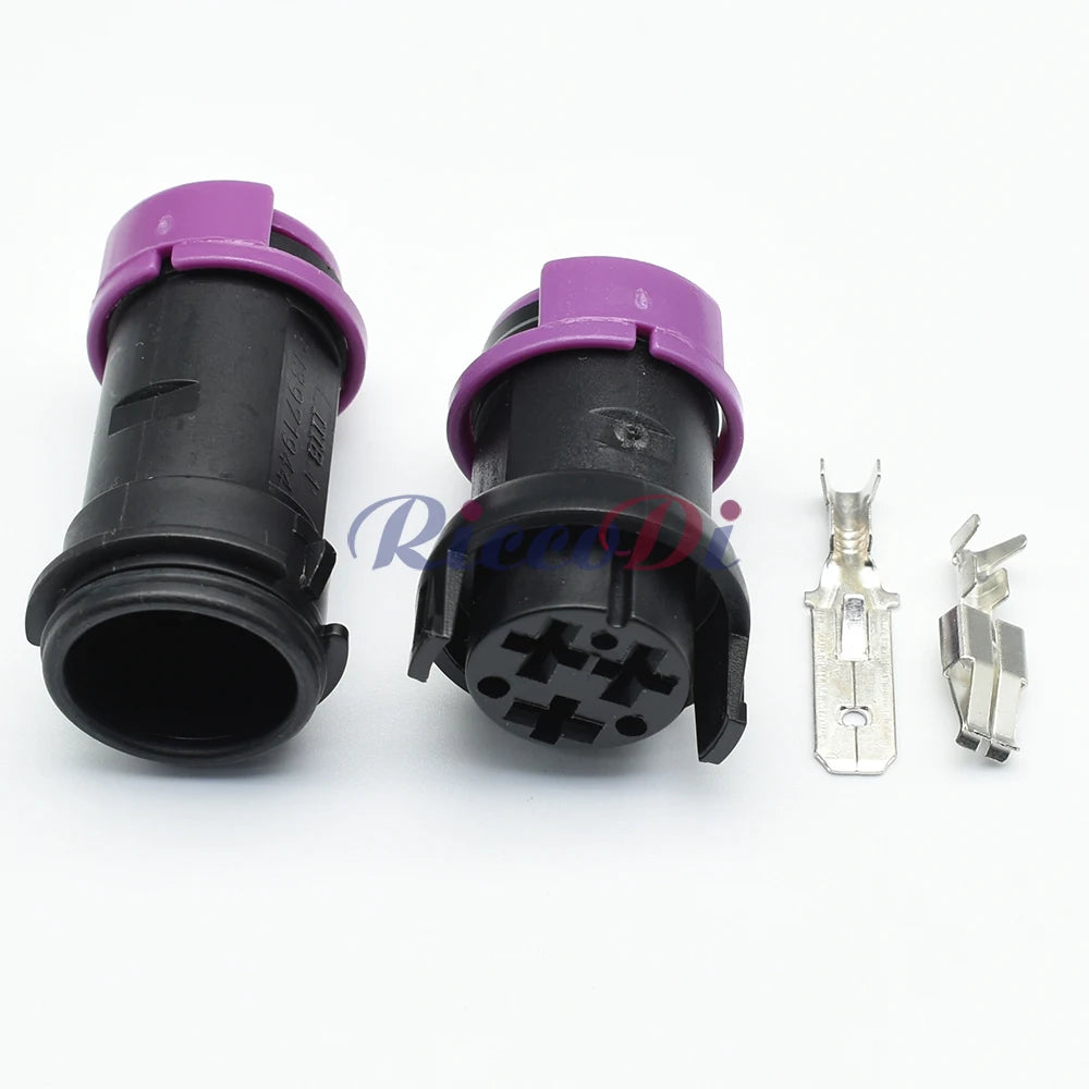 3-Pin fog lamp socket plug connected to automotive wiring harness showing secure fit