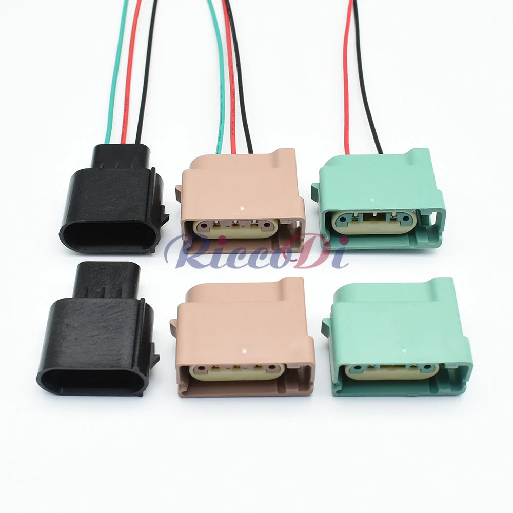Waterproof design of 3-pin Ford headlight connector ensures reliable electrical connections for automotive lighting