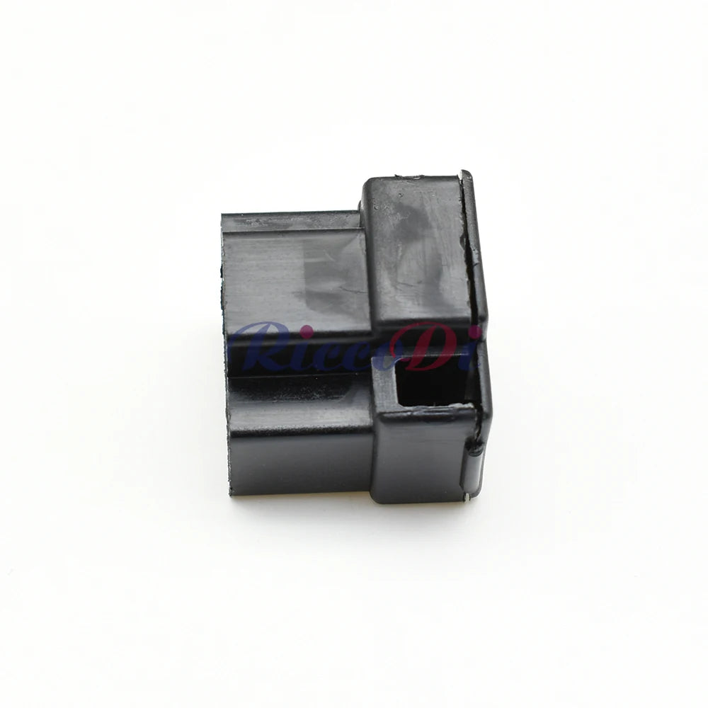 Rear view of 3-pin H4 headlight socket automotive connector highlighting wire harness connection points