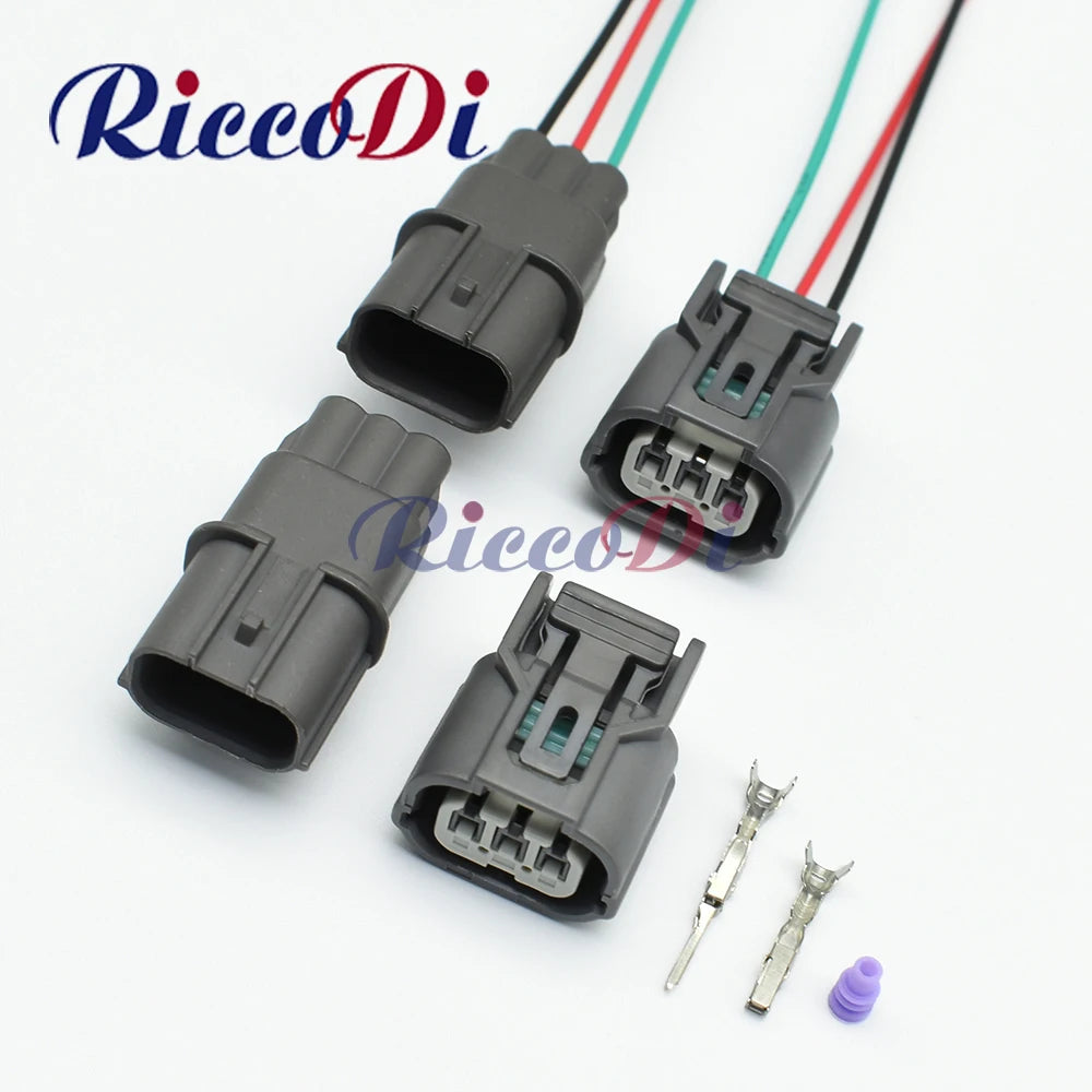 3 pin automotive wiring harness connector headlamp socket light plug AC assembly 6189-0968 6918-1833