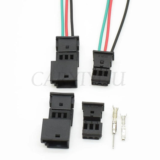 3-pin automotive stereo connector 1718346-1 full view for car speaker and treble rain sensor wiring