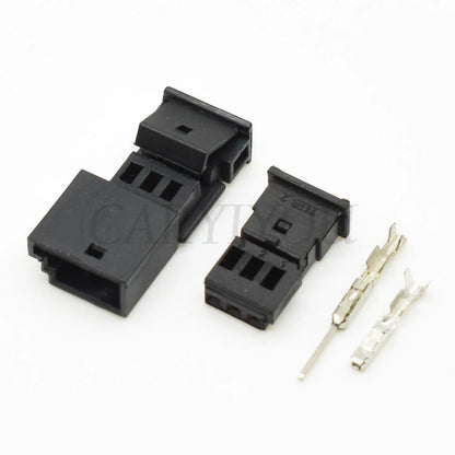 Sealed design of 3-pin automotive stereo connector 1718346-1 ensures waterproof and reliable connection