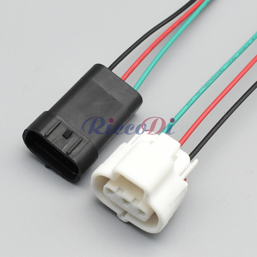 3-Pin automotive connector installed in Toyota 1JZ 2JZ VSS Map Sensor showing secure wiring harness connection
